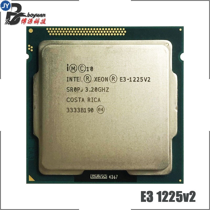 หน่วยประมวลผล CPU Intel Xeon E3-1225 v2 E3 1225v2 E3 1225 v2 3.2 GHz Quad-Core Quad-Thread 8M 77W LGA 1155