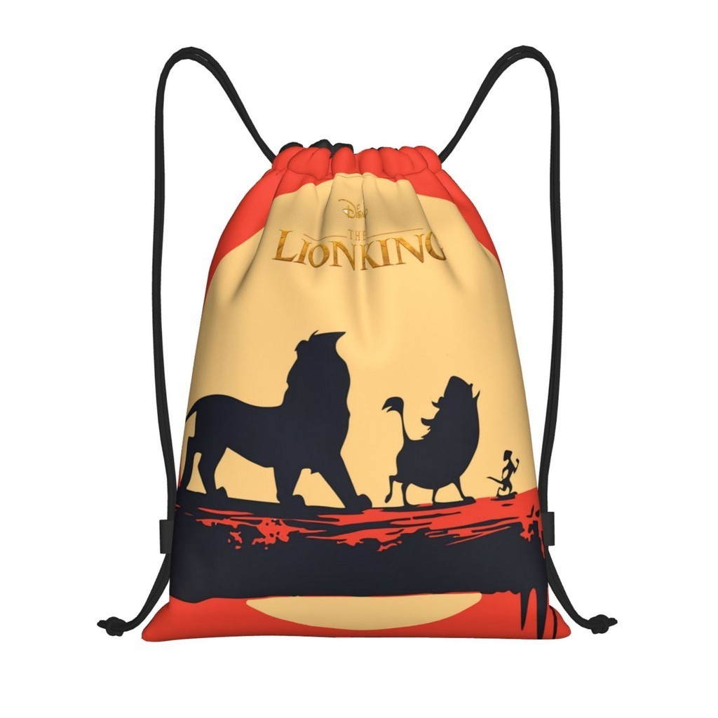 The Lion King Drawstring Backpack Drawstring Bags Cinch Sack for Gym,Water Resistance String Bag Spo