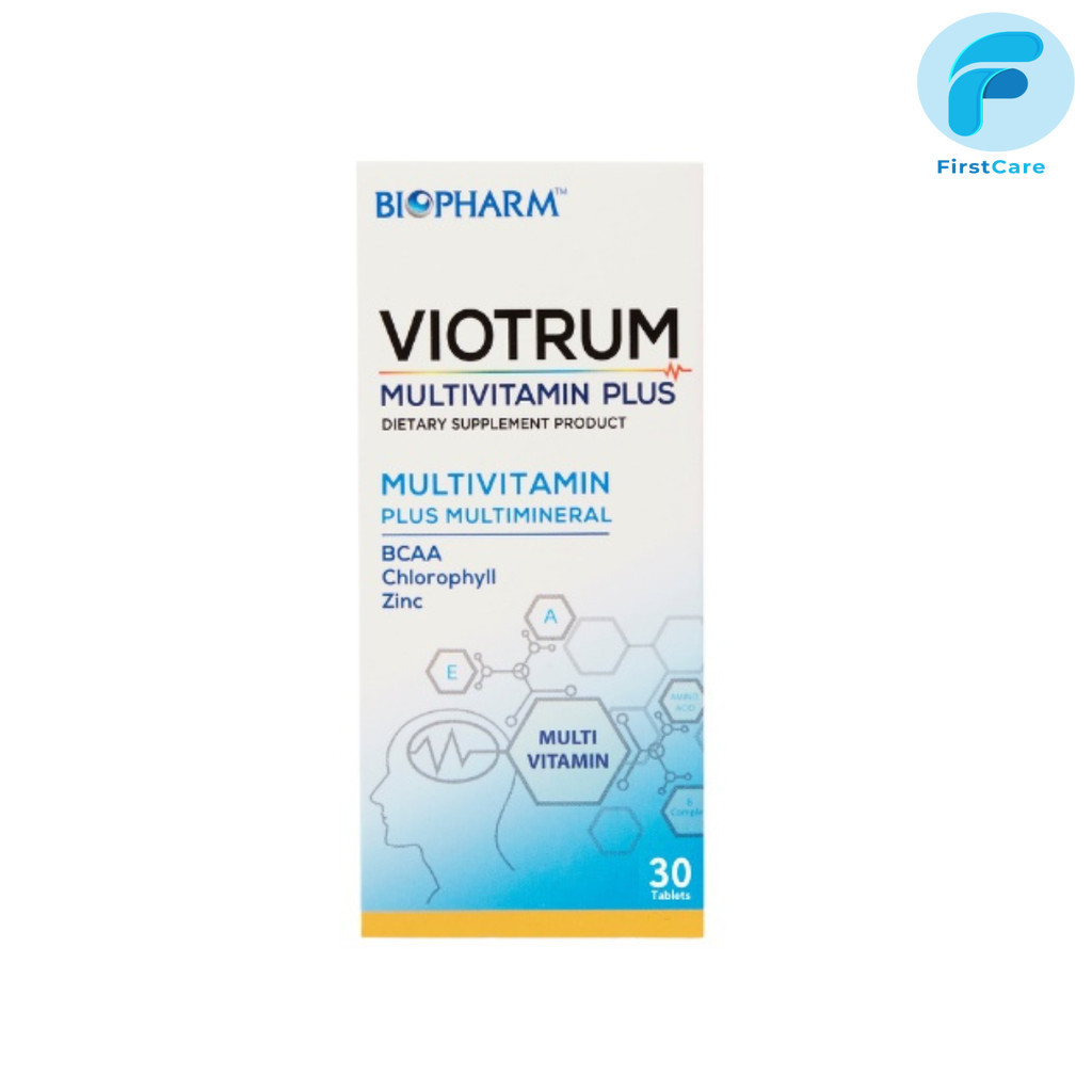 BIOPHARM Viotrum Multivitamin Plus ไวโอทรัม มัลติวิตามิน พลัส ขนาด 30 เม็ด