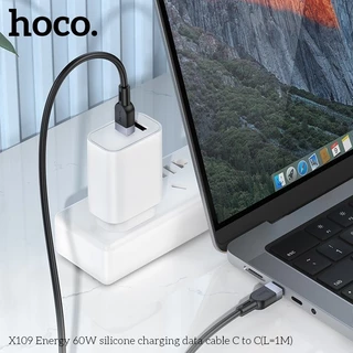 HOCO X109 สายชาร์จเร็ว ความยาวสาย 1m 2m 3m สำหรับ TC-TC 60W /PD 27W / Micro 2.4A / Type-C 3A / iOS 2.4A สายชาร์จ hc1