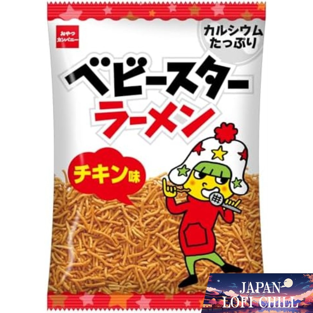 OYATSU Company Baby Star Ramen Chicken Flavor 68g x12袋 – รสไก่คลาสสิก เคี้ยวกรอบ อร่อยเต็มคำ เหมาะกั