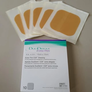 DuoDERM Extra Thin หมดอายุปี 2030 ขนาด10x10 cm (ขนาด 4"x4") แผ่นช่วยดูดซับของเหลวจากแผล ช่วยในการสมานแผล