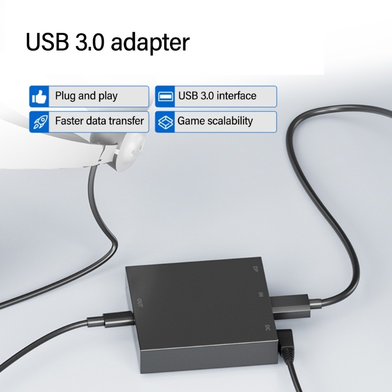 อะแดปเตอร์ USB 3 0 ความเร็ว TREA สําหรับ VR2 คอมพิวเตอร์ Link Diverses เกมเสมือนจริง