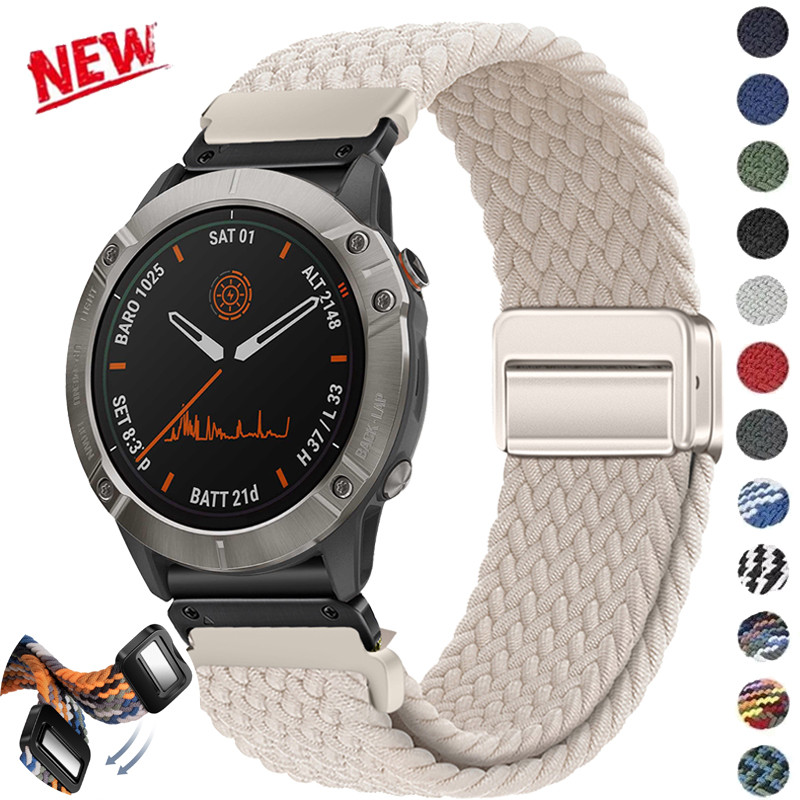 22 มม.26 มม.ยืดหยุ่น Quick Fit สายไนลอน Enduro2 สายรัดข้อมือสําหรับ Garmin Fenix 8 Fenix5 5XPlus 6 6XPro 7 7XPro 8 สร้อยข้อมือ Tactix7Pro WatchBand ราคา ถูกที่สุด ดีลบีเคเค แกลเลอรีภาพที่ 2