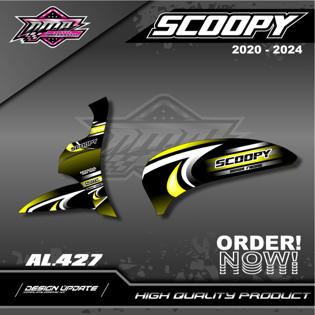 สติ๊กเกอร์ Scoopy Striping Honda Scoopy 2020-2024 รูปที่ 6
