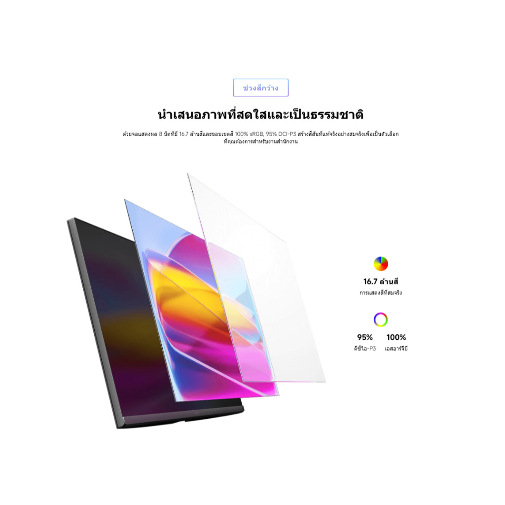 (NEW) Xiaomi 2K Monitor A27Qi อัตราการรีเฟรช 100Hz คุณภาพของภาพ QHD ความละเอียด 2560 x 1440