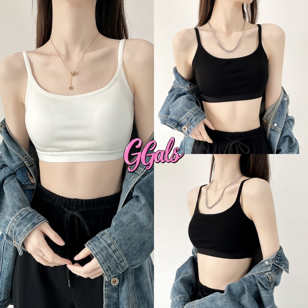 🌺GGals🌺เสื้อสายเดี่ยว สีพื้น ผ้านิ่ม เข้ารูป สายเดี่ยว สไตล์ลำลอง ใส่สบาย ใส่เที่ยว ส่งไวจากไทย#YP-2