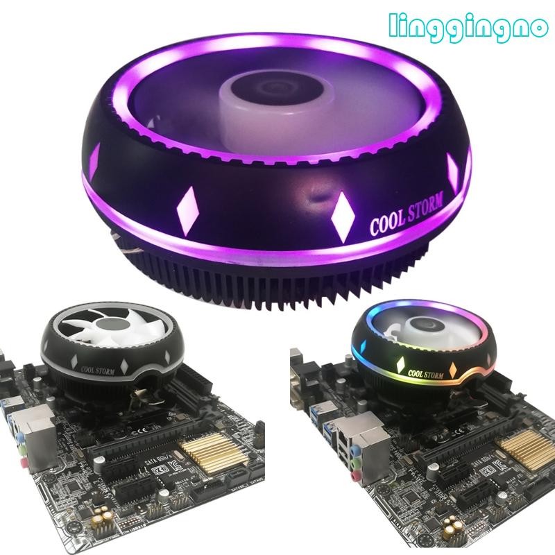 Rr 12 ซม.พัดลมเงียบ CPU Cooler สําหรับ LGA1150 1151 1155 1156 1366 775 AM4 AM3 + AM3 AM2 FM1 พัดลม C