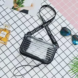 【พร้อมส่ง】miss bag fashion กระเป๋าใสกันน้ำ กระเป๋าแฟชั่น กระเป๋าสะพายข้าง