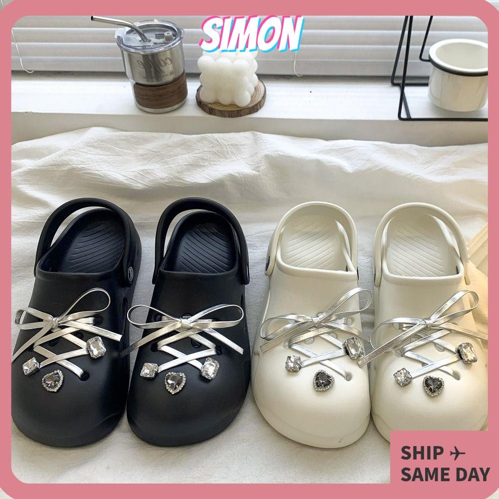 Simon Summer , รองเท้าลิฟต์กันน้ํา Chunky Soles, แฟชั่นฤดูร้อนรองเท้าส้นสูงกันลื่น