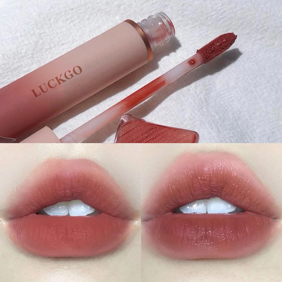 ลิปสติก เนื้อแมตต์ สีแดง กันน้ํา เลือกลายได้