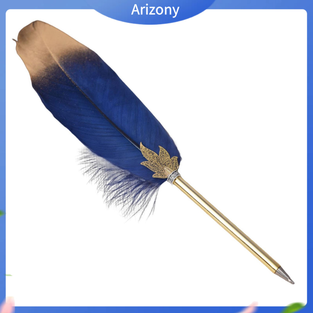 penstok Feather Quill ปากกา Vintage Quill ปากกา Feather ปากกาลูกลื่นสําหรับโฮมออฟฟิศโรงเรียนเขียนเรี