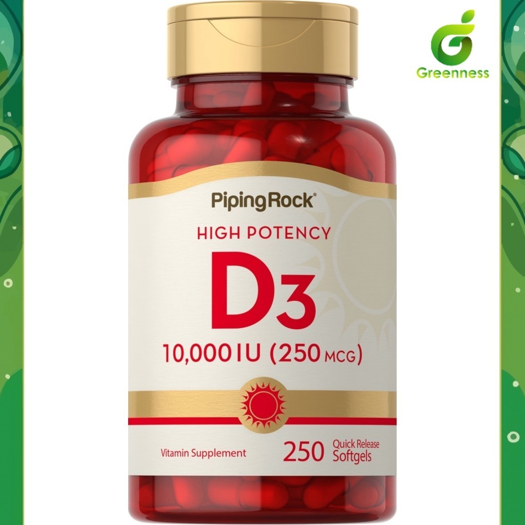 Vitamin D3 10,000 IU | 250 mcg. (250Softgels) วิตามินดี