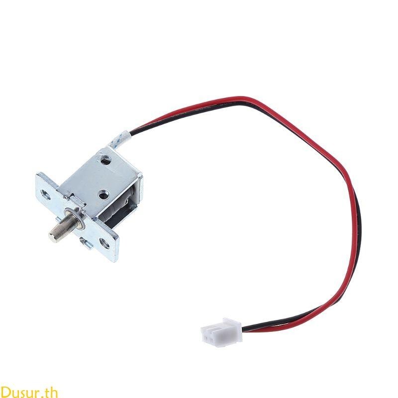 Dusur โซลินอยด์ล็อคประตูไฟฟ้า DC 12V ขนาดเล็ก ปลอดภัย สําหรับวาล์วล็อค Push-P