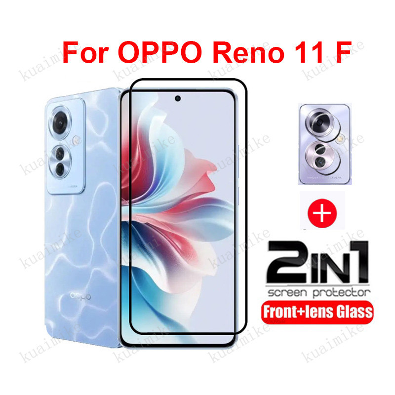 2-in-1 ฟิล์ม OPPO Reno 11 F 5G ฟิล์มกระจก HD ฟิมล์กระจก OPPO Reno 11 10 Pro + 8T 8Z 6Z 7Z A79 5G A18
