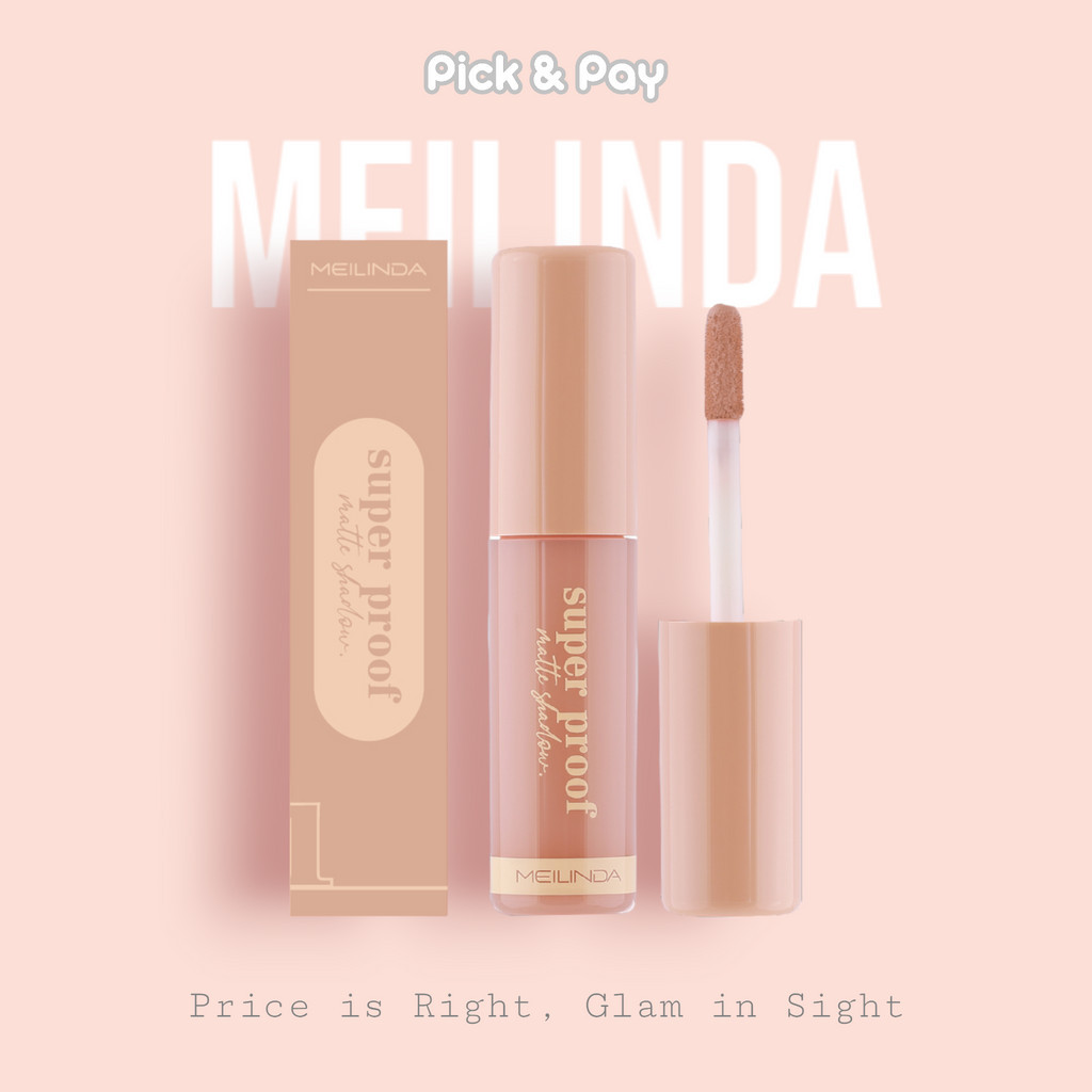 MEILINDA มลินดา อายแชโดว์ เนื้อลิควิดแมทท์ กันน้ำ Super Proof Matte Shadow 4g. MC3119