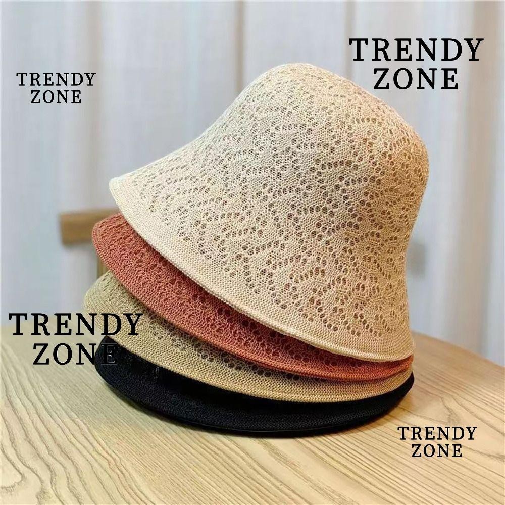 Trendyzone หมวกชาวประมง, หมวกบักเก็ต ระบายอากาศ, หมวกกันแดด ฤดูใบไม้ผลิ ฤดูร้อน สําหรับผู้หญิง