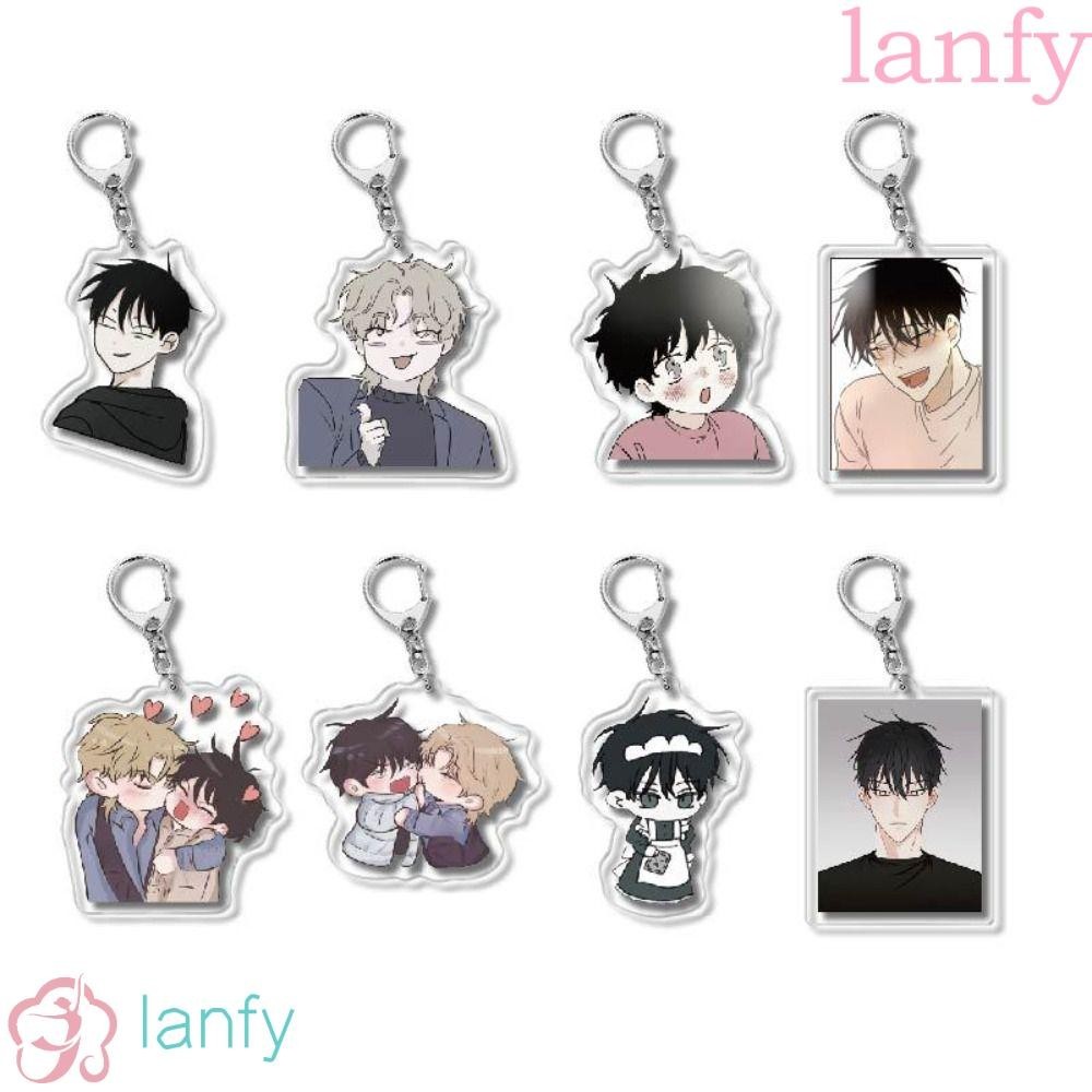 พวงกุญแจอะคริลิค จี้รูปการ์ตูนอนิเมะ Yaoi BL แบบสร้างสรรค์ สไตล์เกาหลี สําหรับห้อยกระเป๋า