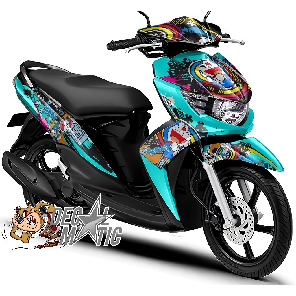 Mio Soul Full Body Motorcycle Sticker Decal Soul GT 115 SOUL GT 125 Full Body - Doraemon 3