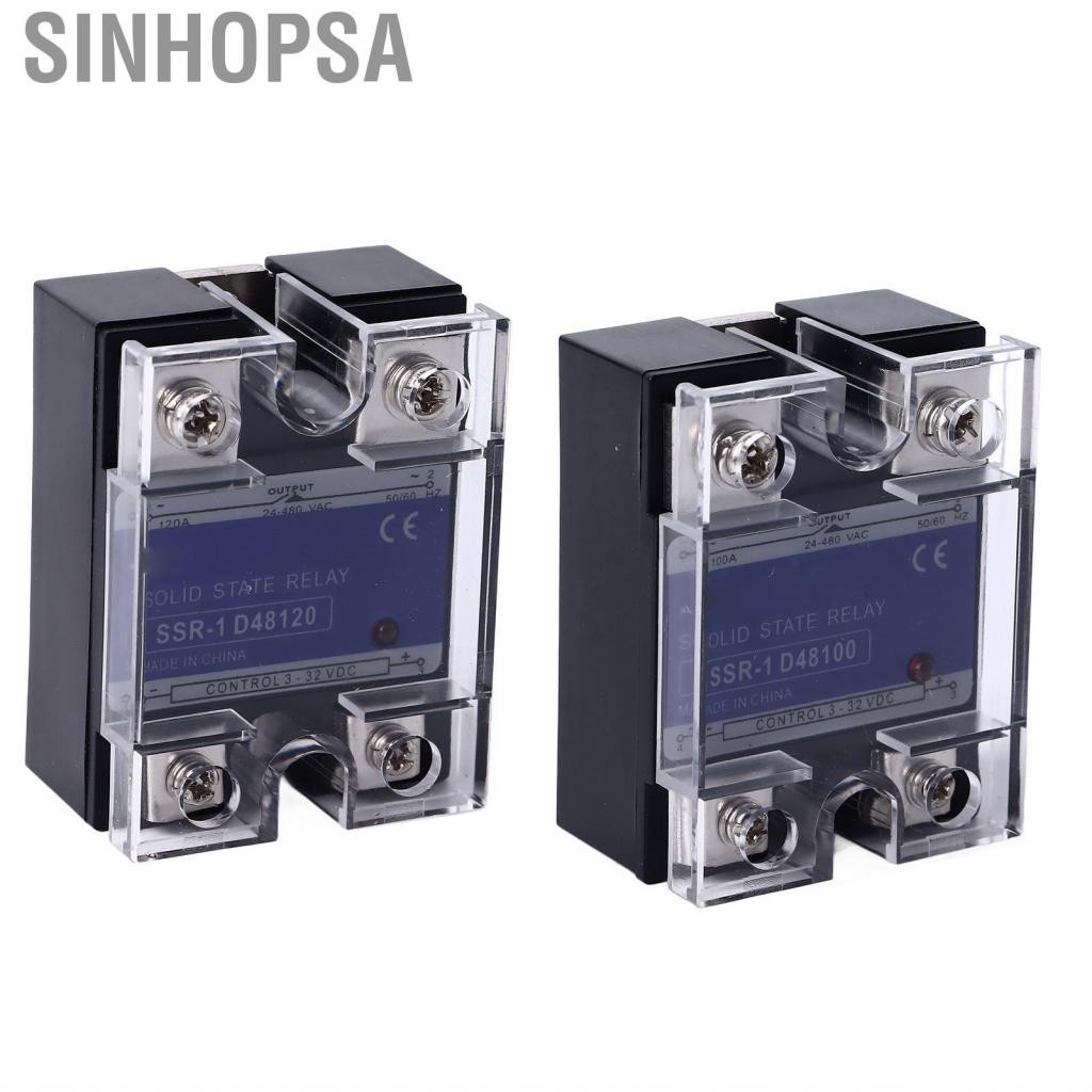 Sinhopsa Solid State Relay  DC To AC Reliable Input DC3‑32V Output AC24-480V for Industrial Automation