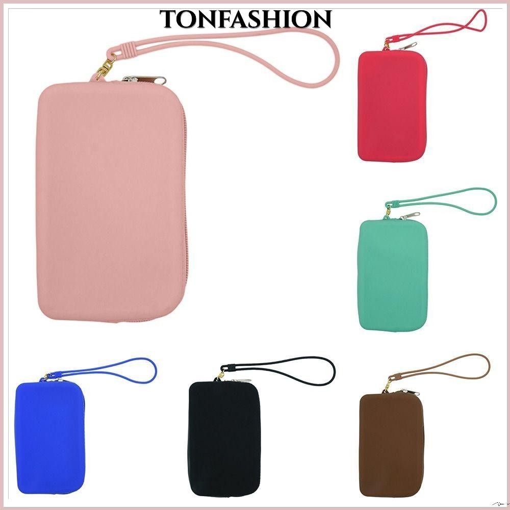 Tonfashion กระเป๋าสตางค์ ทรงสี่เหลี่ยมผืนผ้า ซิลิโคน ประหยัดพื้นที่ กระเป๋าจัดเก็บ มัลติฟังก์ชั่น กันน้ํา กระเป๋าถือ สําหรับผู้ชาย
