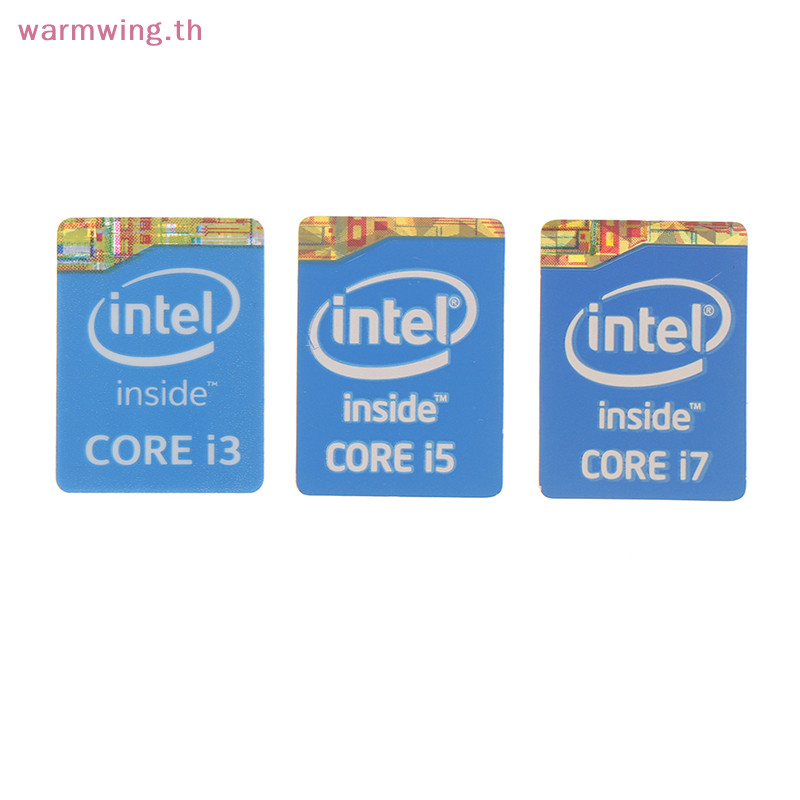 Warmwing สติกเกอร์ฉลาก 4th Generation Intel Core I3 I5 I7 สําหรับตกแต่งโน้ตบุ๊ก 5 ชิ้น