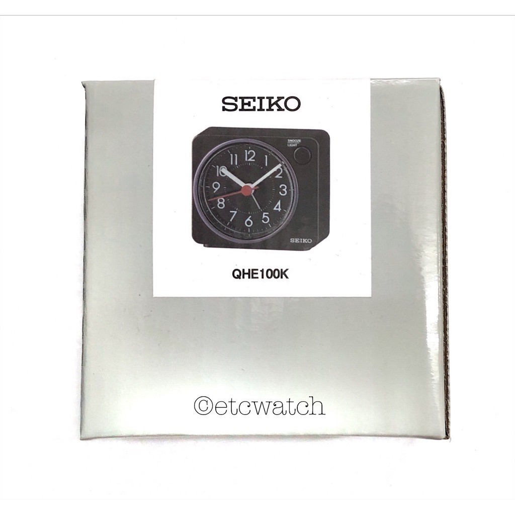 นาฬิกาดิจิตอลตั้งโต๊ะ พร้อมส่ง&gt; นาฬิกาปลุก Seiko QHE100 เข็มเดินเรียบ ไม่มีเสียง ปลุกซ้ำ มี 3 สี