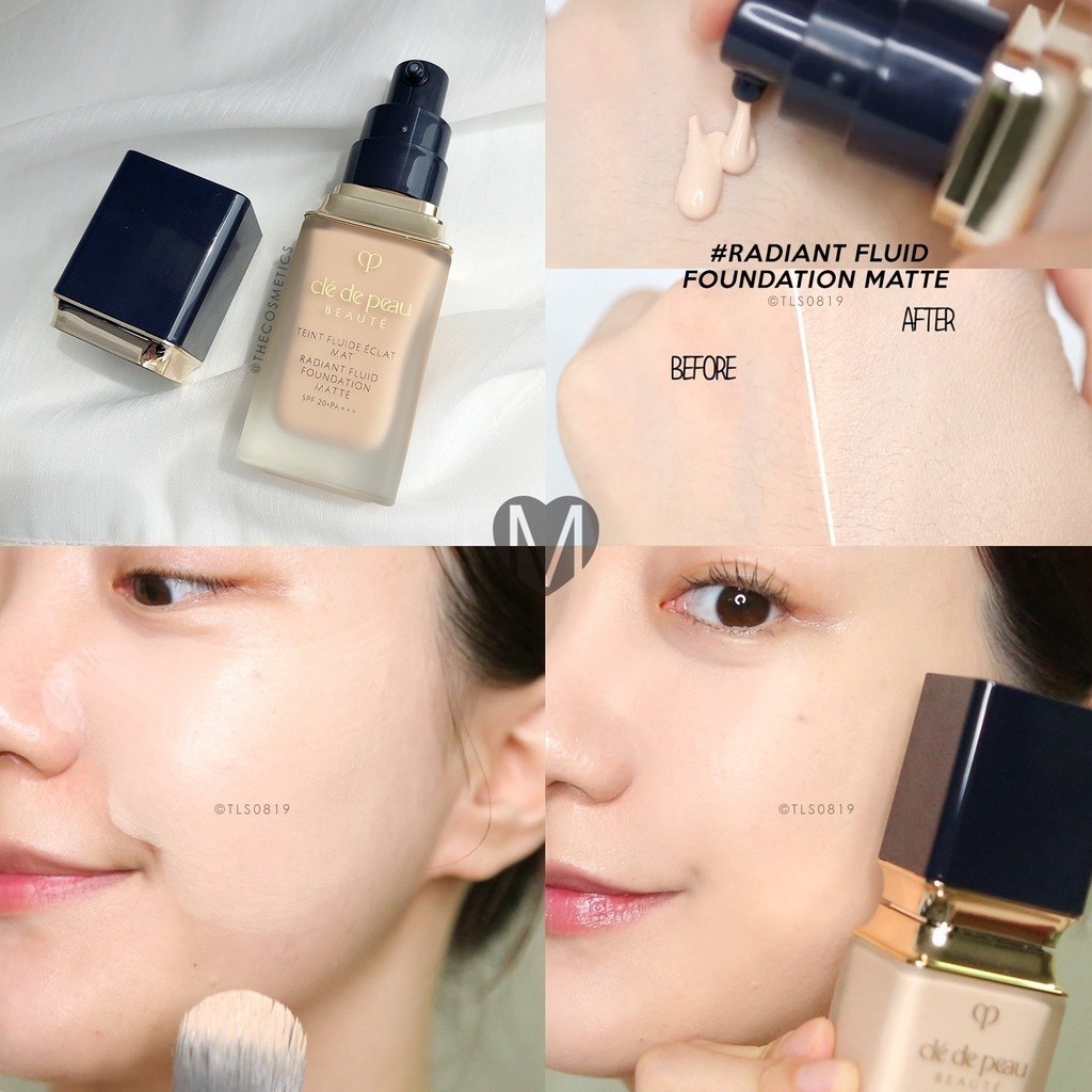 ส่งไว แบ่งขาย รองพื้นผิวสวยสมบูรณ์แบบ CLE DE PEAU RADIANT FLUID FOUNDATION MATTE / NATURAL