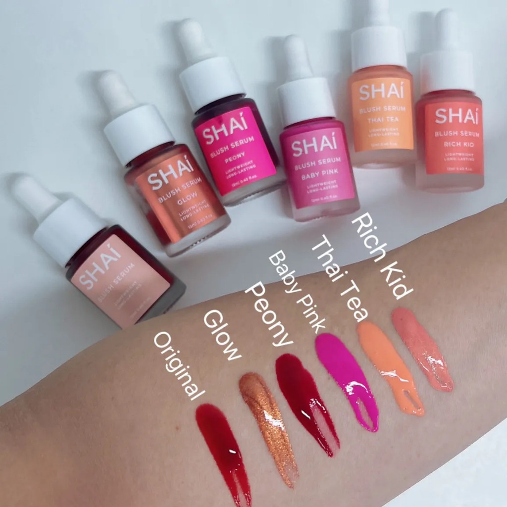 ส่งไว แบ่งขาย 9สีทิ้นท์เชื่อชัย SHAI BLUSH SERUM ทาได้ทั้งตา แก้ม และปาก สีสวยติดทน