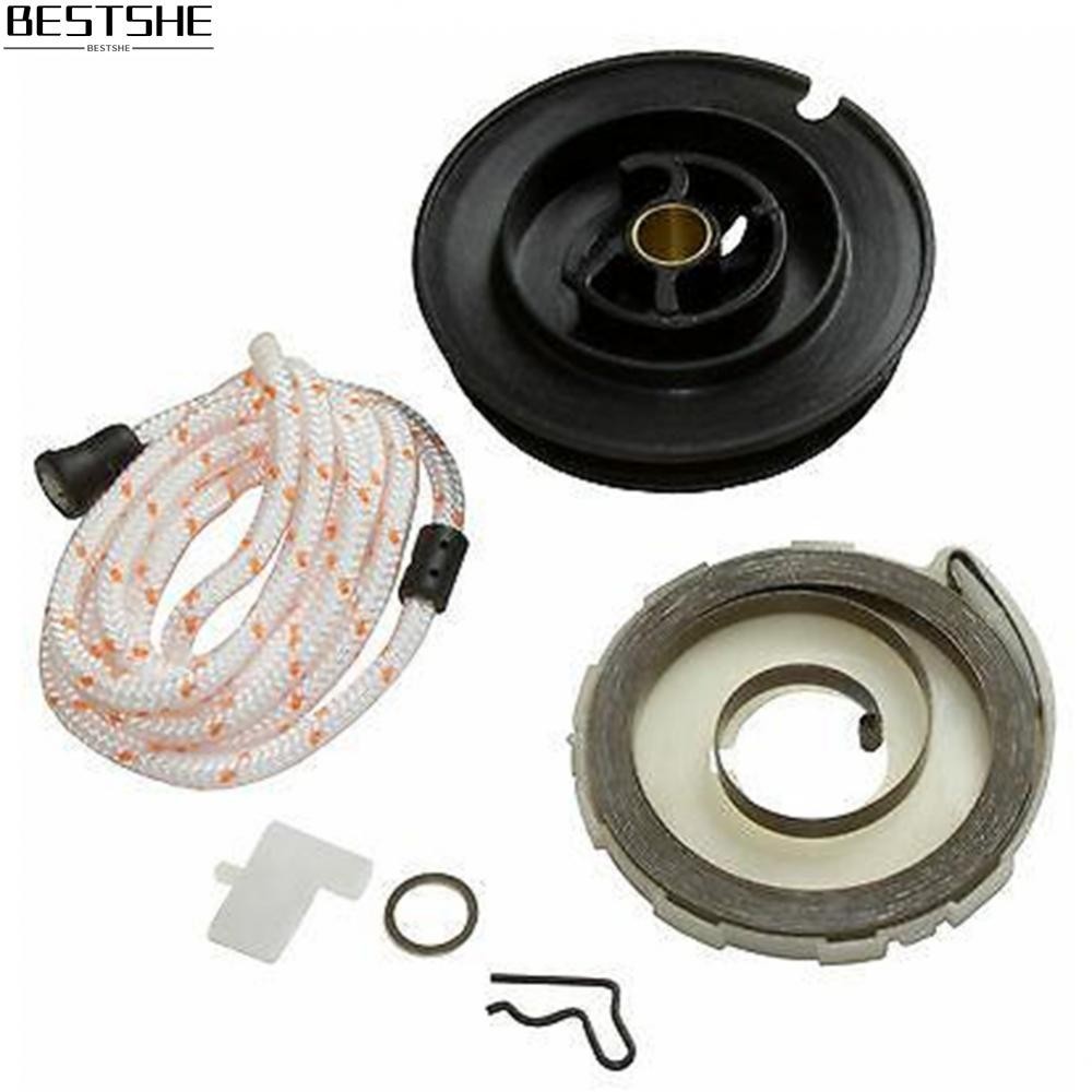 {bestshe}Recoil Starter Pulley Spring Repair Kit For STIHL Incl Recoil Wheel Recoil Line