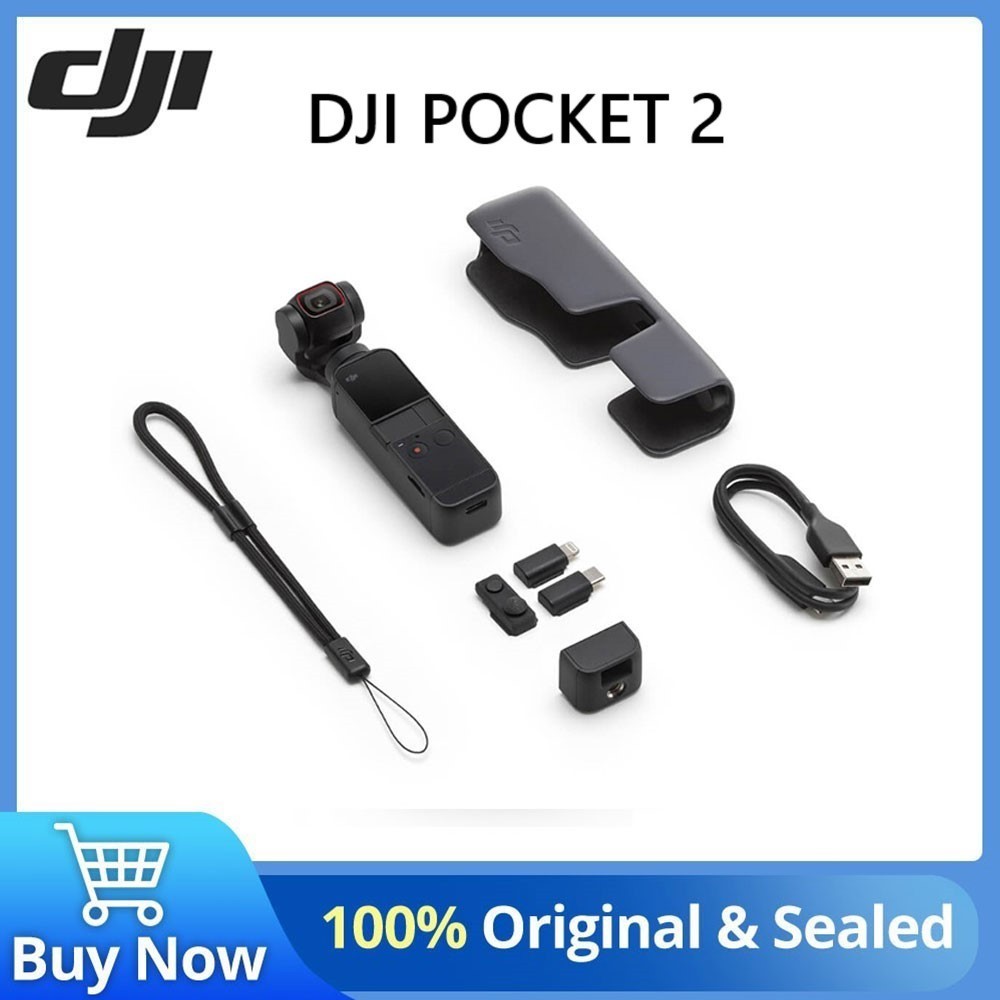 Dji Pocket 2/Pocket 2 Exclusive Combo กล้องมือถือ 3 แกน ขนาดพกพา พร้อมวิดีโอ 4K 60fps ติดตามได้อย่างกระตือรือร้น