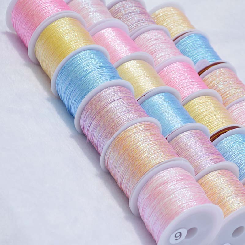 ใหม่ สายลูกปัดหยก สีทอง สีเงิน 3 6 9 12 เส้น หลากสี สําหรับทําเครื่องประดับ DIY 1 ชิ้น