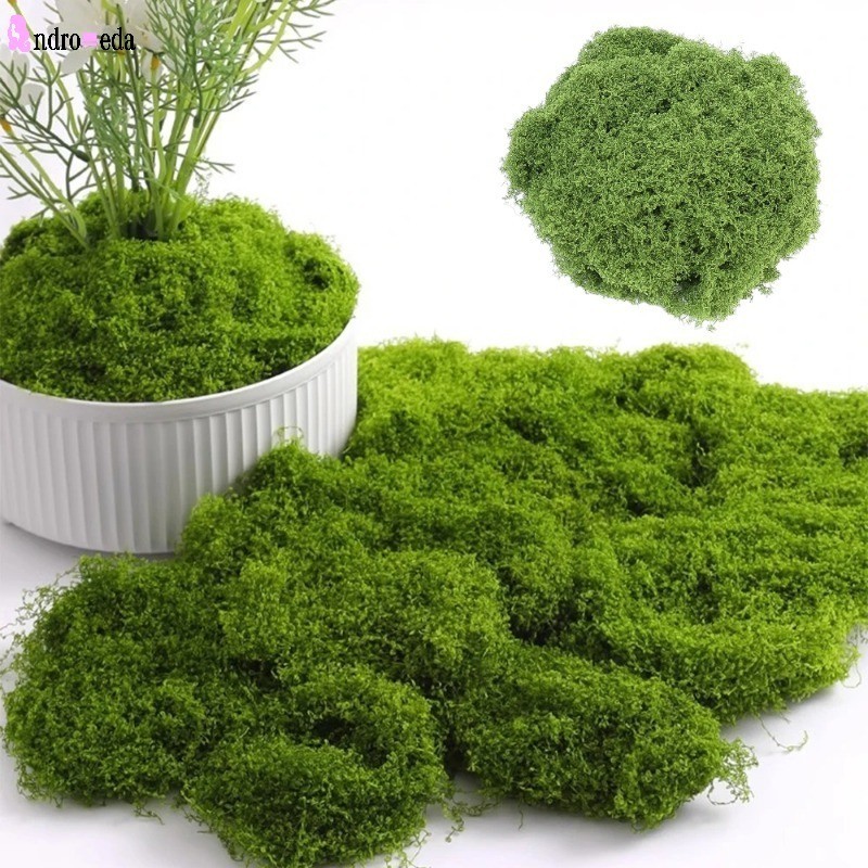 หญ้าปลอม มอสจําลอง ขนาดเล็ก สีเขียว สําหรับตกแต่งบ้าน สวน DIY