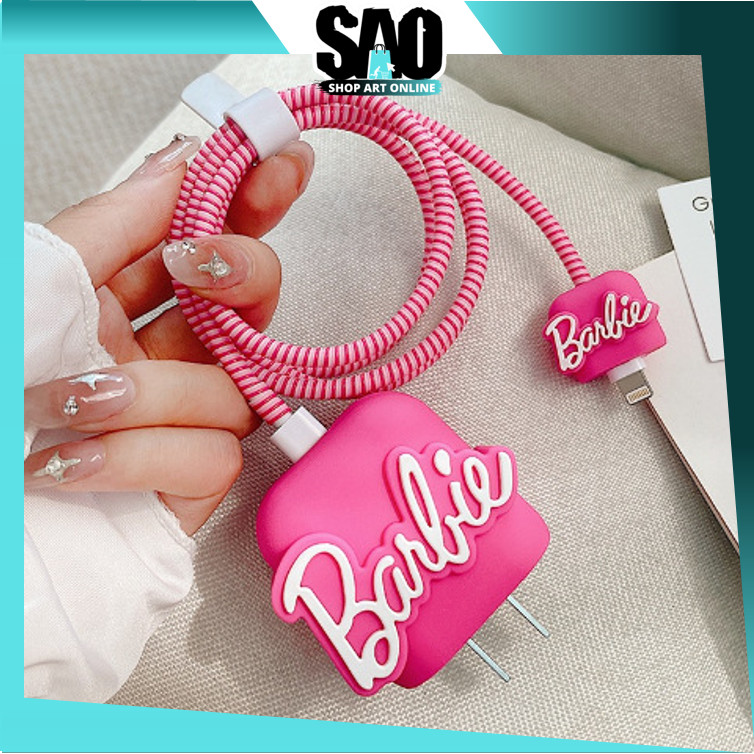 SAO - 6183 ชุดกัดสายอักขระน่ารัก / เพิ่มเติมสําหรับสายของคุณ / ชุดถนอมสายชาร์จ 4 in 1