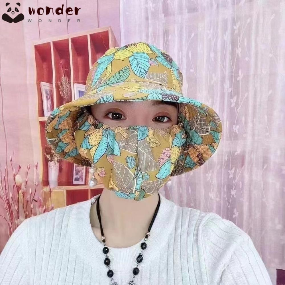 Wonder หมวกคลุมไหล่ ป้องกันคอ ป้องกันรังสียูวี ปีกกว้าง กันแดด เหมาะกับใส่ทํางานเกษตรกรรม แฟชั่นสําหรับผู้หญิง