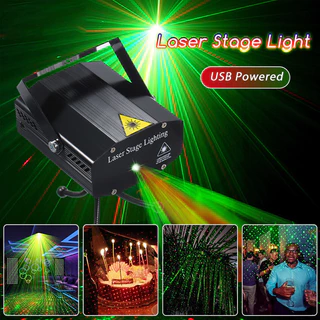 เลเซอร์ไฟเวทีปาร์ตี้โปรเจคเตอร์ไฟ Discoball โคมไฟดีเจดิสโก้เสียงเปิดใช้งาน S Trobe ไฟ RGB Led Laser P Rojector