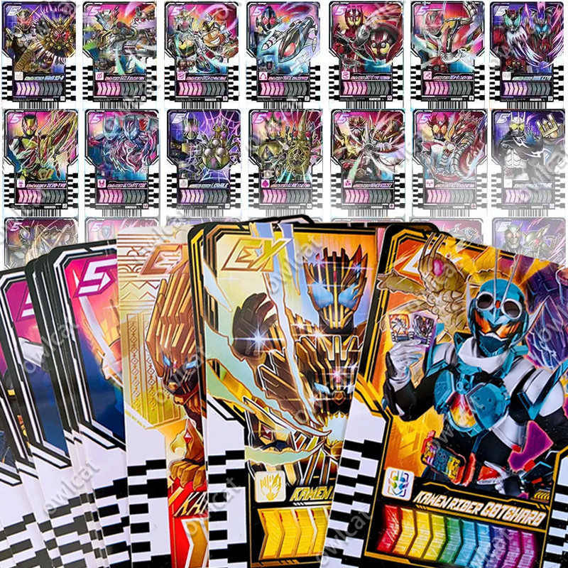 Set Ride Chemy Card (Bright Colors / Laser Color) dx size Kamen Rider Legend Gotchard Driver Trading Card Masked Rider Gotchard Dread Wind Majade Valvarad alchemy Cosplay Packed in Box PB ชุดการ์ดคอสเพลย์