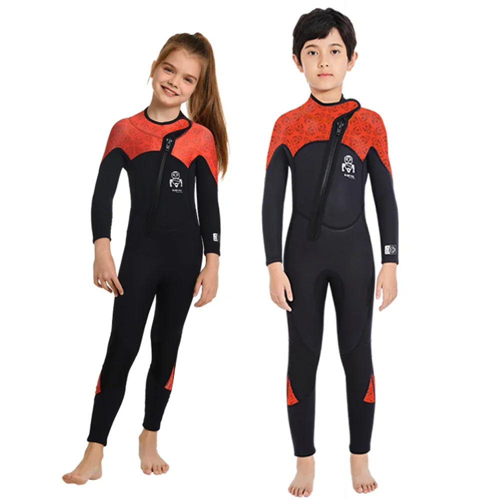 [Legend7] ชุดว่ายน้ําวันพีช ผ้านีโอพรีน มีซิปด้านหน้า 2.5 มม. ให้ความอบอุ่น แฟชั่นฤดูหนาว สําหรับเด็กผู้ชาย และเด็กผู้หญิง - รูปที่ 6