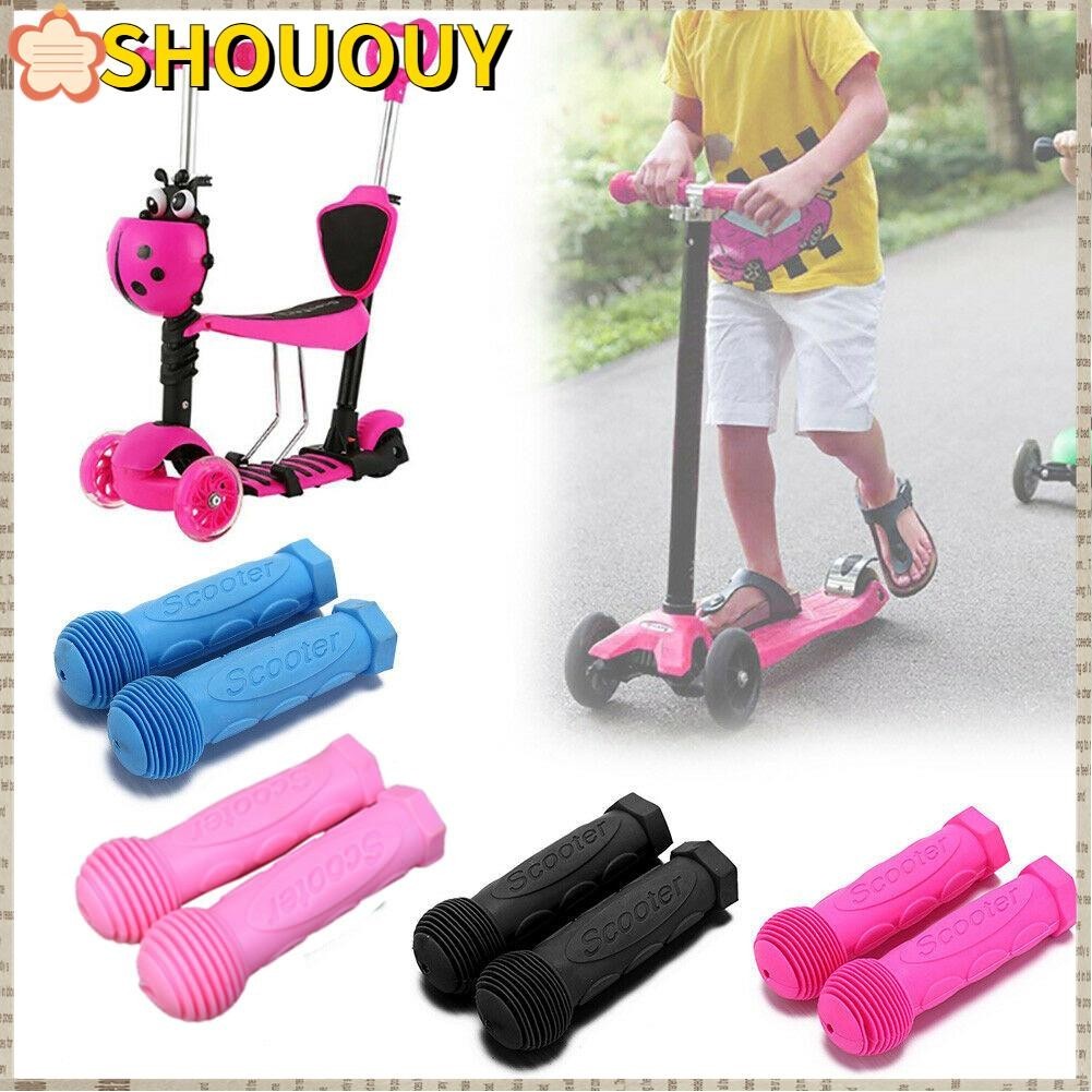 Shououy ปลอกแฮนด์จับรถจักรยาน สกูตเตอร์ แบบนิ่ม กันลื่น สําหรับเด็ก และผู้ใหญ่