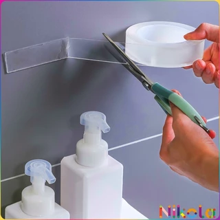 Nikola กาวสองหน้า เทปกาว ทำความสะอาดและนำมาใช้ใหม่ได้ มี 2 ขนาดให้ เลือก Double Side Adhesive Tape