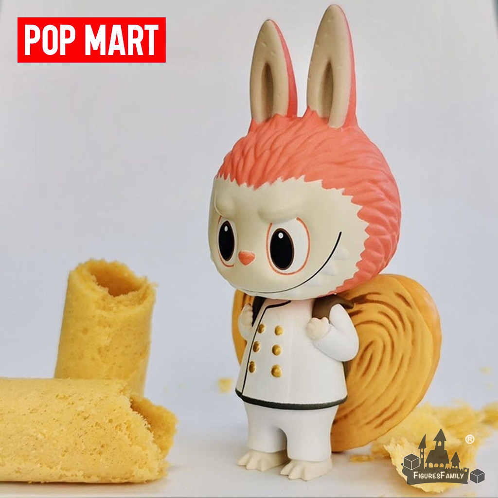 [ของแท้] Popmart Labubu The Monster Patisseries Dessert Series โมเดลตุ๊กตาฟิกเกอร์ สไตล์พื้นฐาน เครื