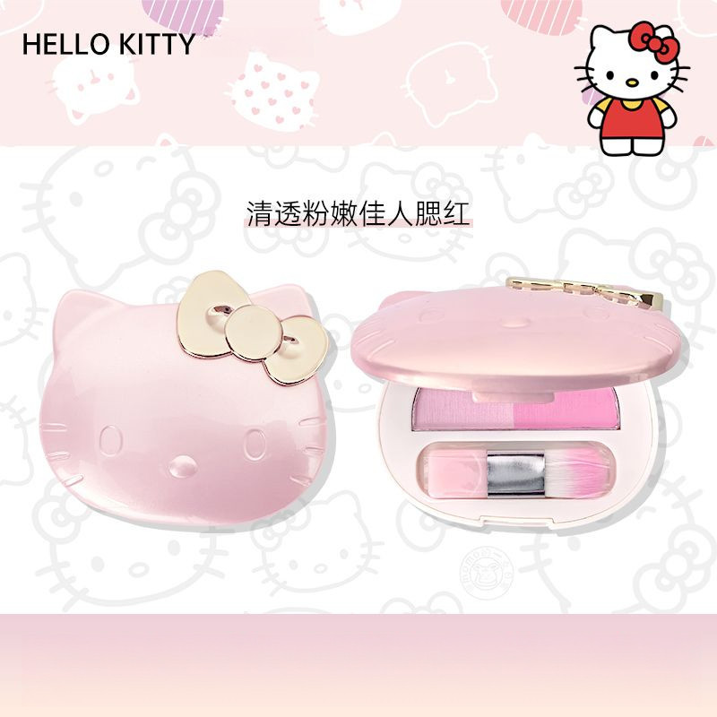 HELLO KITTY บลัชออนแต่งหน้า นู้ด ทูสี ชมพูธรรมชาติ น่ารัก