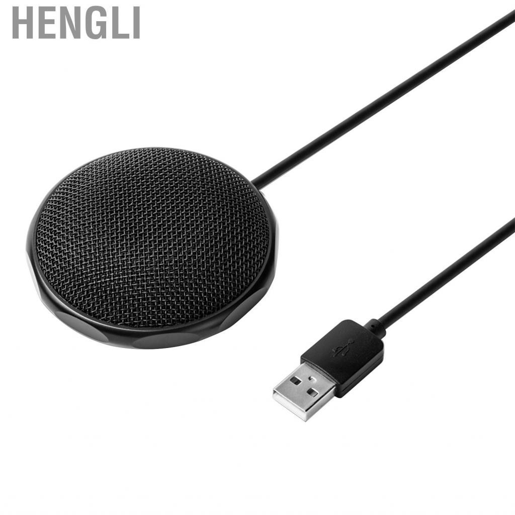 Hengli Mini USB Condenser Microphone Stand Desktop Recording Mic For PC Laptop