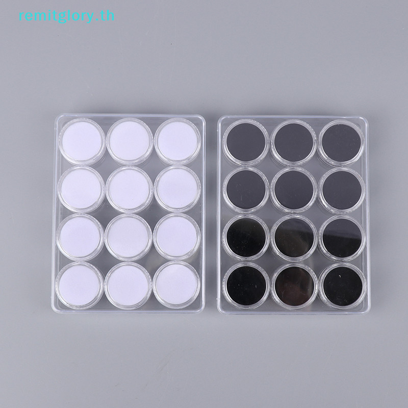 Remitglory กล่องเก็บเครื่องประดับ อัญมณี ทรงกลม แบบใส พร้อมฝาปิด