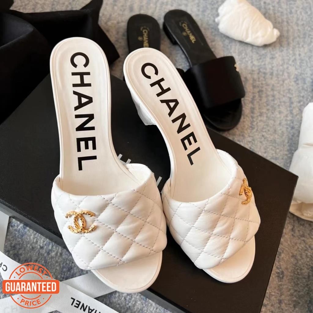 Fy9 Chanel Style รองเท้าแตะ ส้นหนา 23SS แฟชั่น สําหรับผู้หญิง