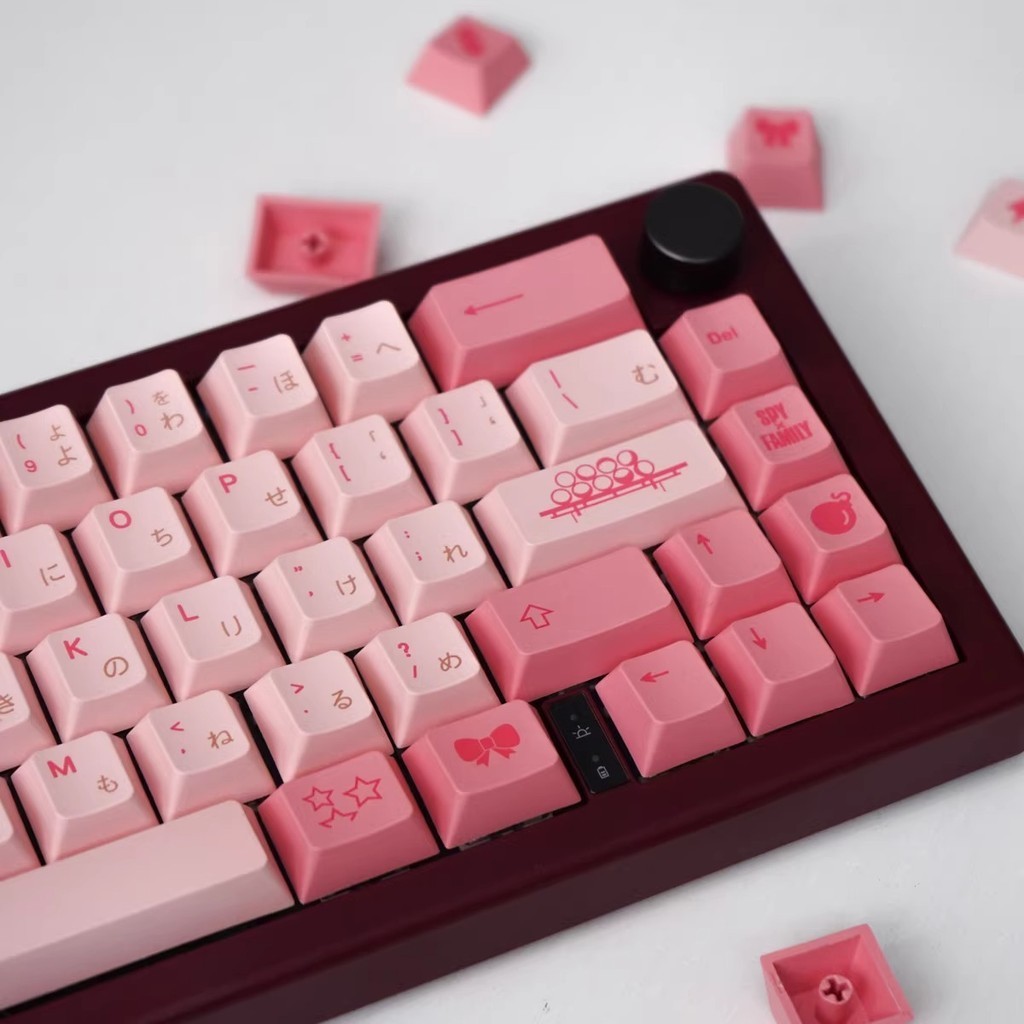 Spy×family Anya Forger ปุ่มกดคีย์บอร์ด PBT Cherry Profile143 สําหรับคีย์บอร์ด Mechanical