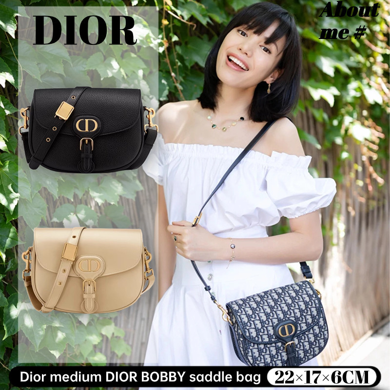 Dior medium DIOR BOBBY saddle bagDior Messenger Bag กระเป๋าสะพายข้างผู้หญิง