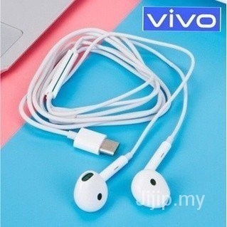 Vivo Type-C หูฟัง X50 หูฟังสเตอริโอชุดหูฟังแบบมีสายปลั๊ก Type C สําหรับ V21 V23 X50 X60 X70