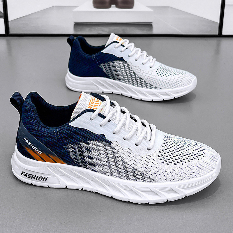 Sneakers ผู้ชาย ตาข่ายระบายอากาศ แฟชั่นลำลอง พร้อมส่ง ไม่เจ็บเท้า
