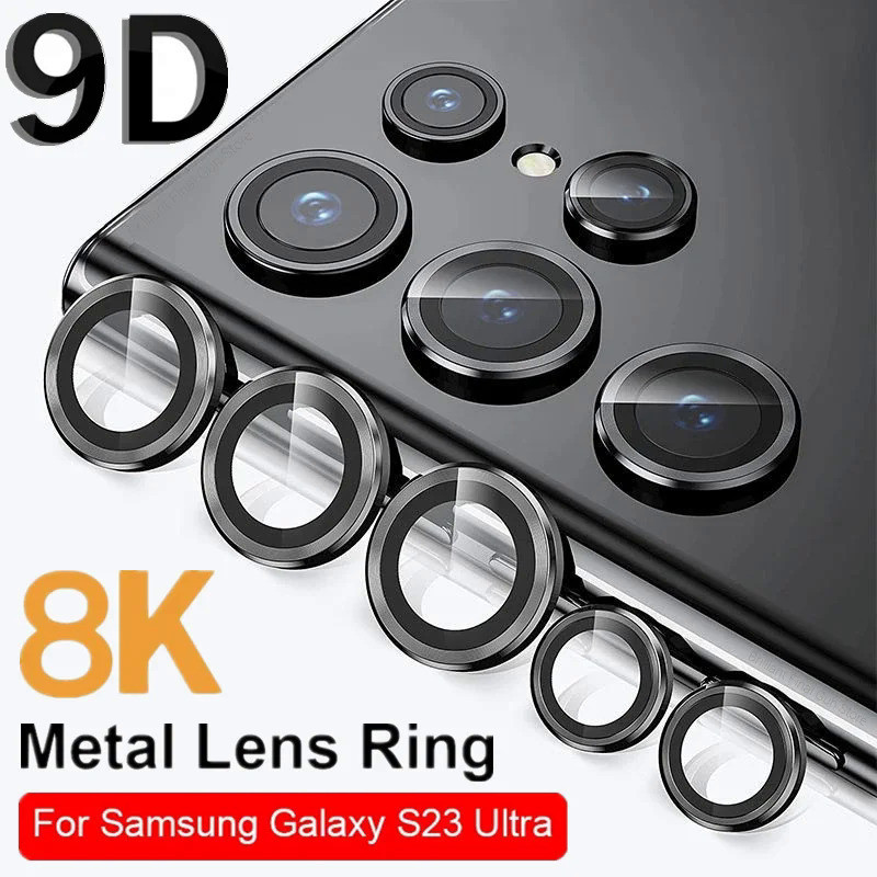 ฟิล์มกระจกนิรภัยกันรอยเลนส์กล้อง แบบเต็ม สําหรับ Samsung S24 Ultra Plus Galaxy S23 Ultra